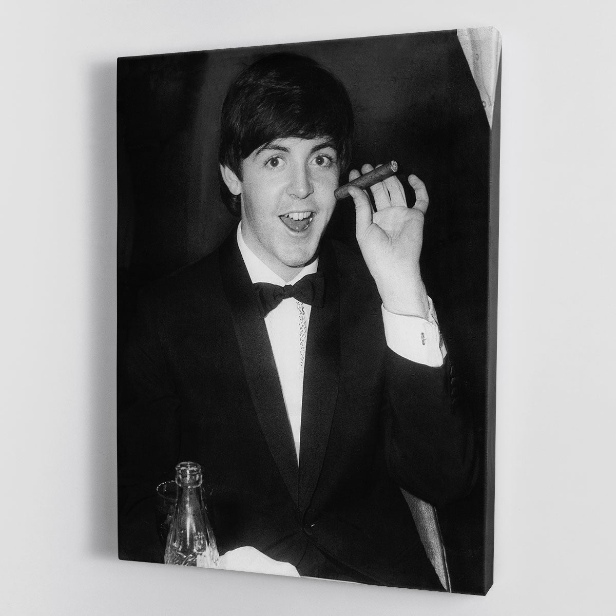 Paul McCartney with a cigar Canvas Print or Poster - Canvas Art Rocks - 1
