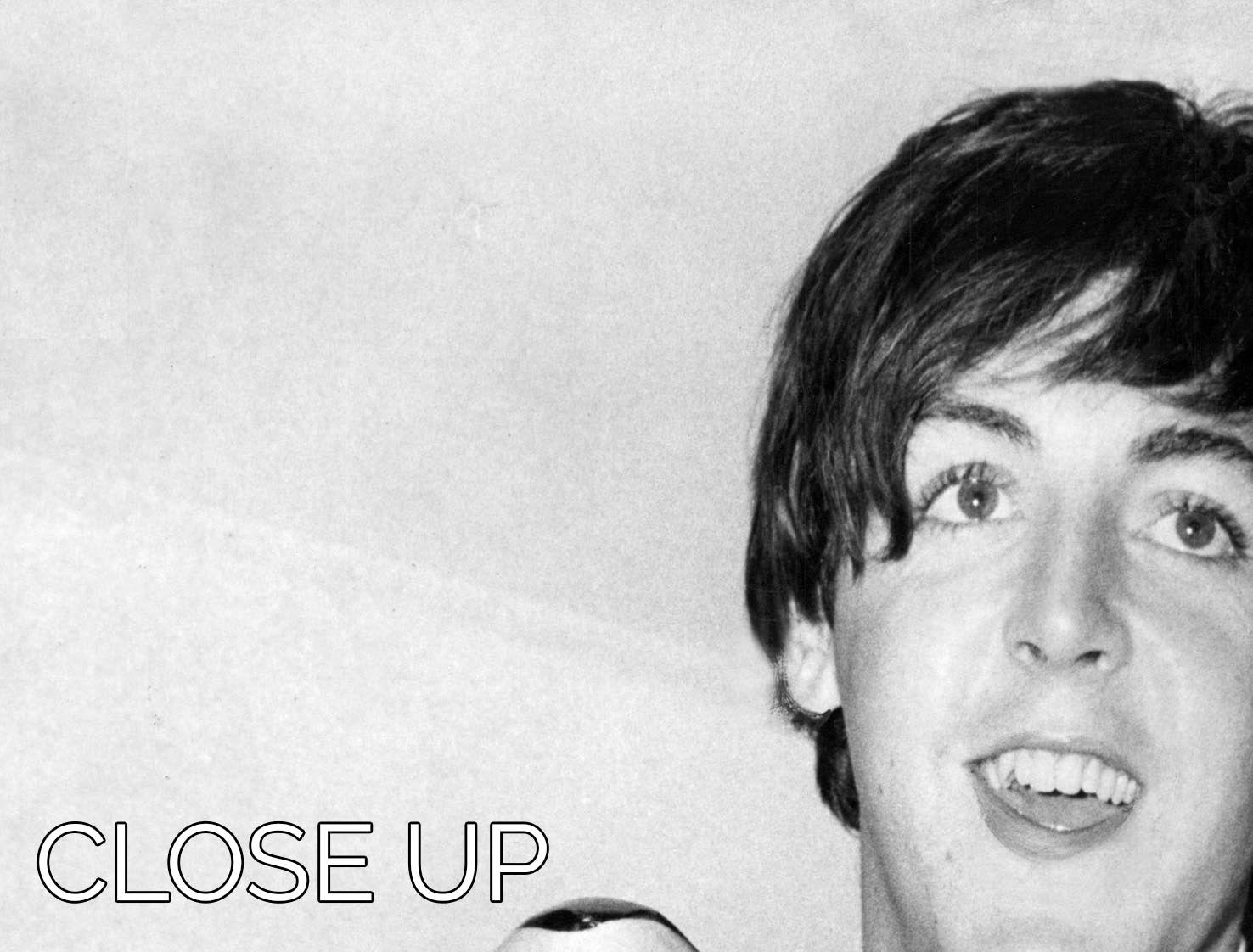Paul McCartney with a pair of clogs 3 Split Panel Canvas Print - Canvas Art Rocks - 3