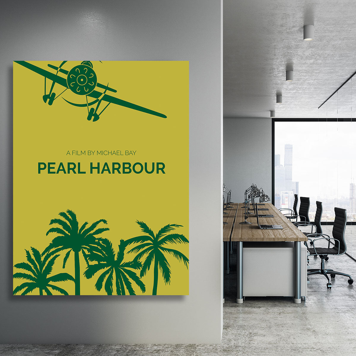 Pearl Habour Minimal Movie Canvas Print or Poster - Canvas Art Rocks - 3