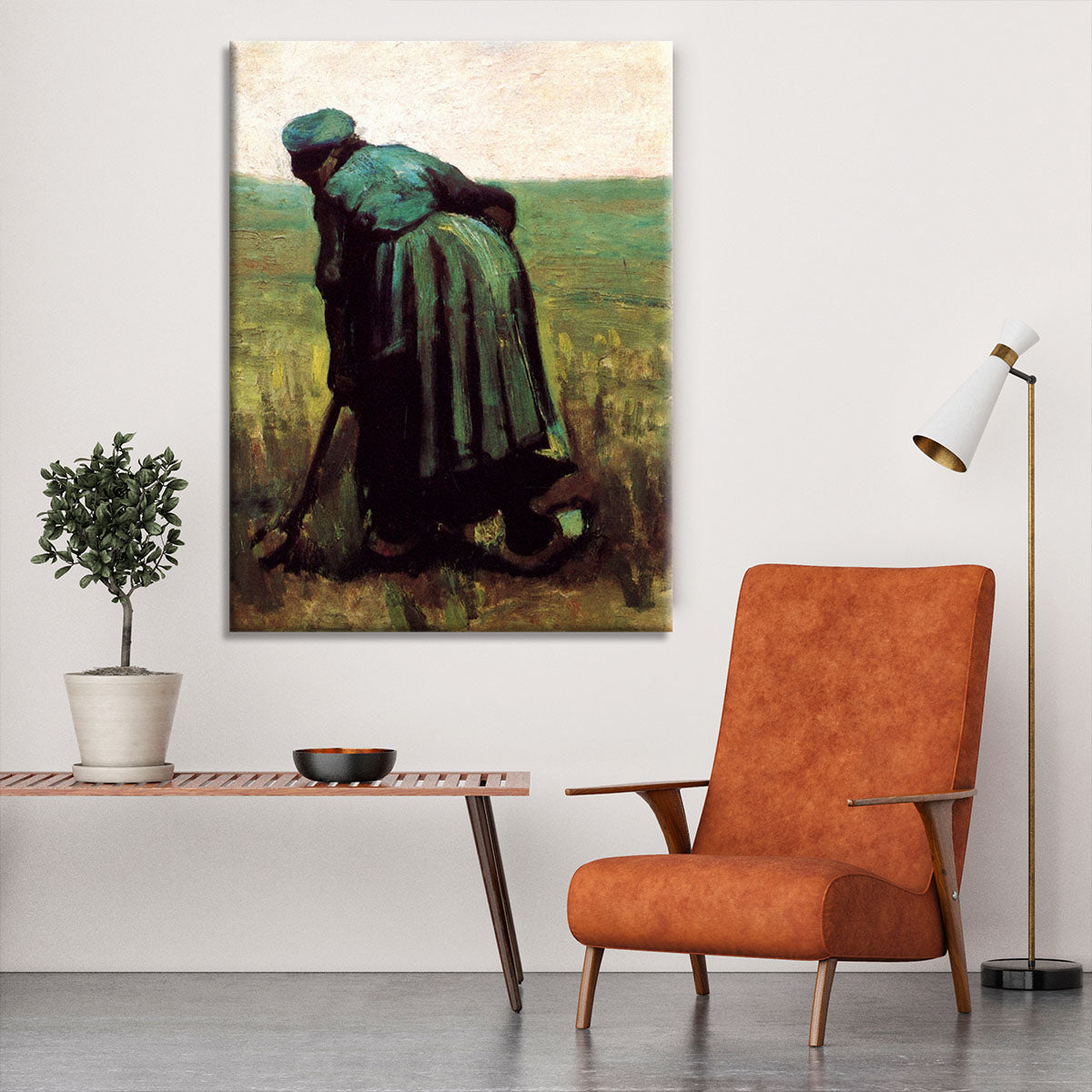 Peasant Woman Digging by Van Gogh Canvas Print or Poster - Canvas Art Rocks - 6