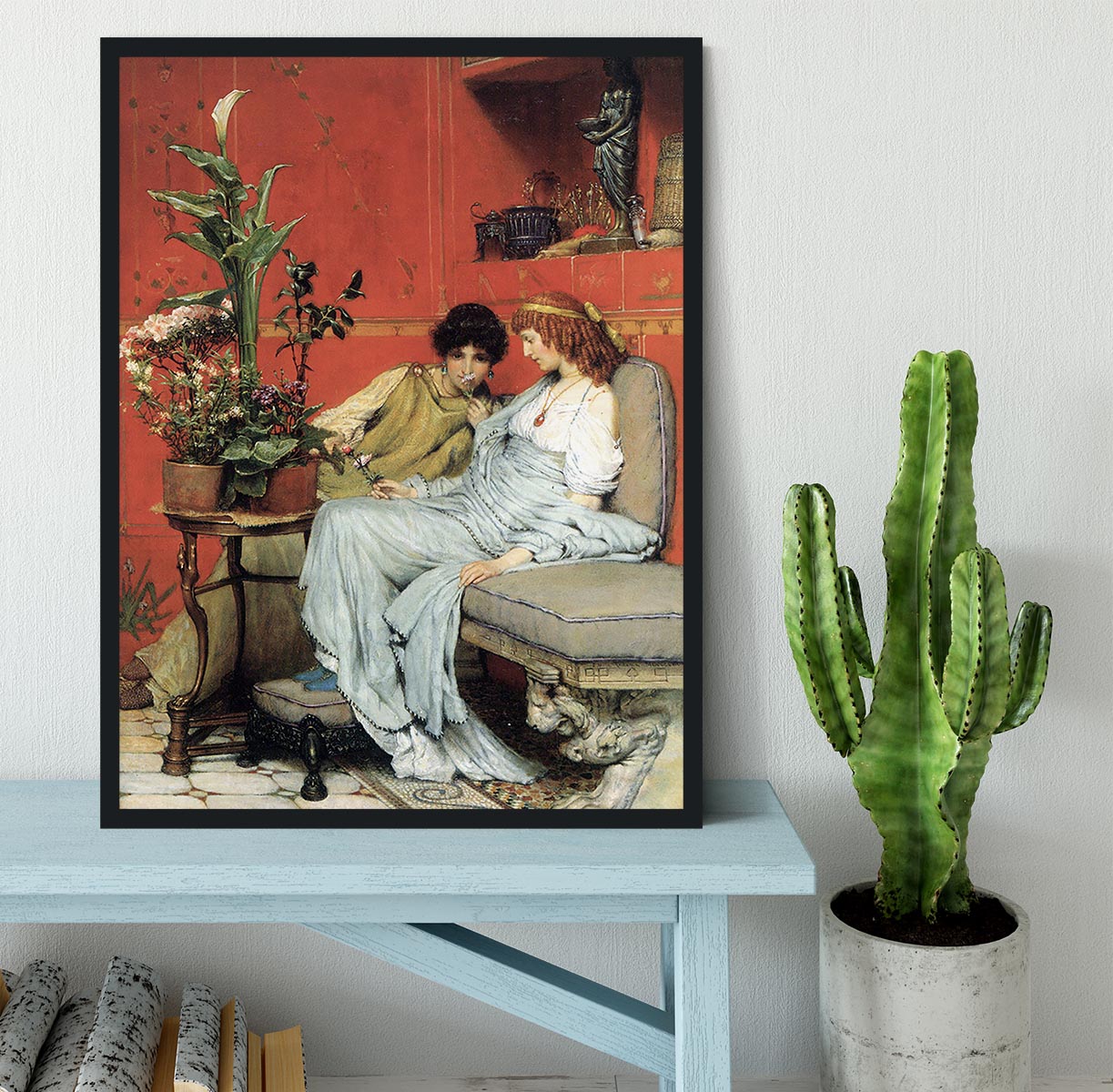 Penetralia by Alma Tadema Framed Print - Canvas Art Rocks - 2