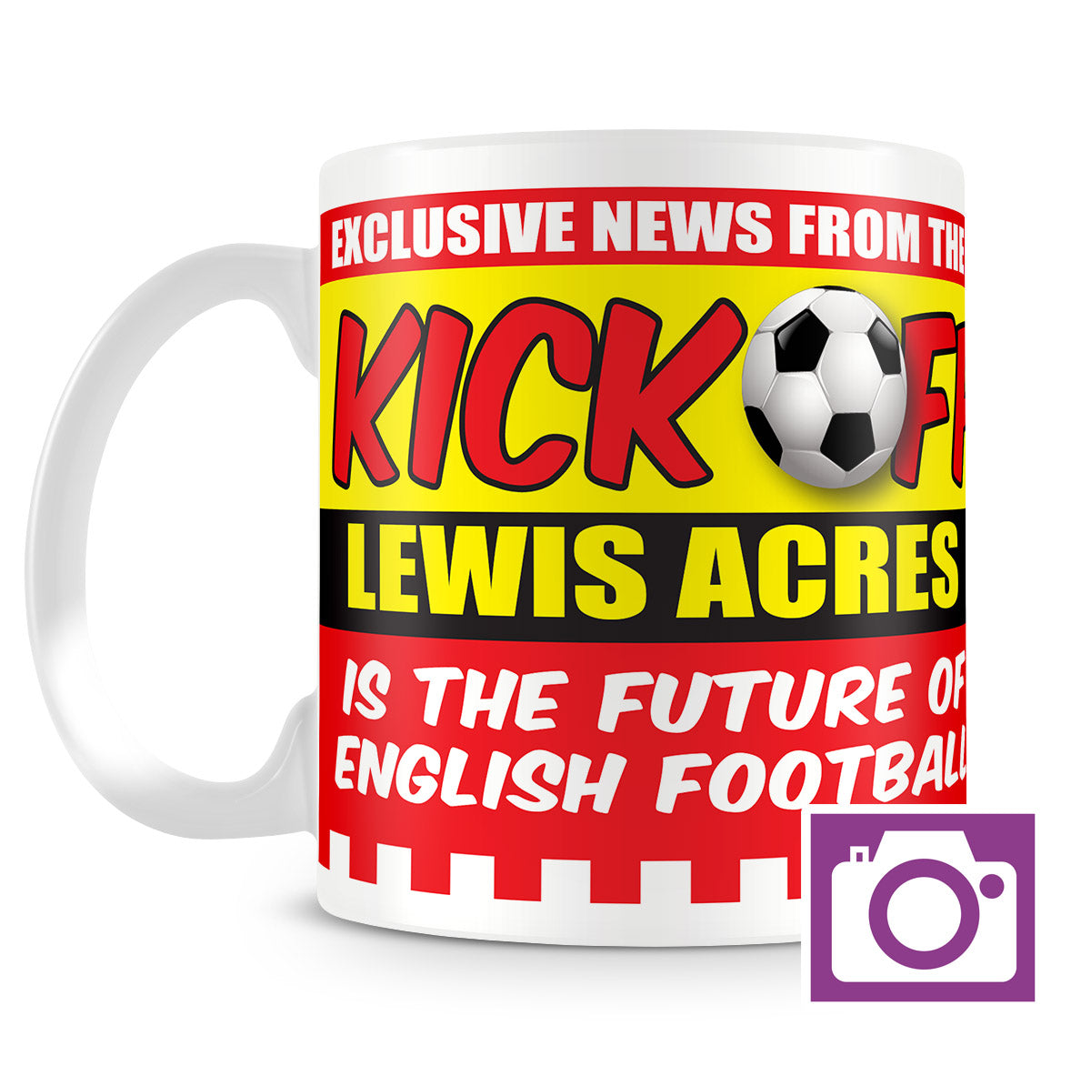 Personalised Mug - Football Kick Off