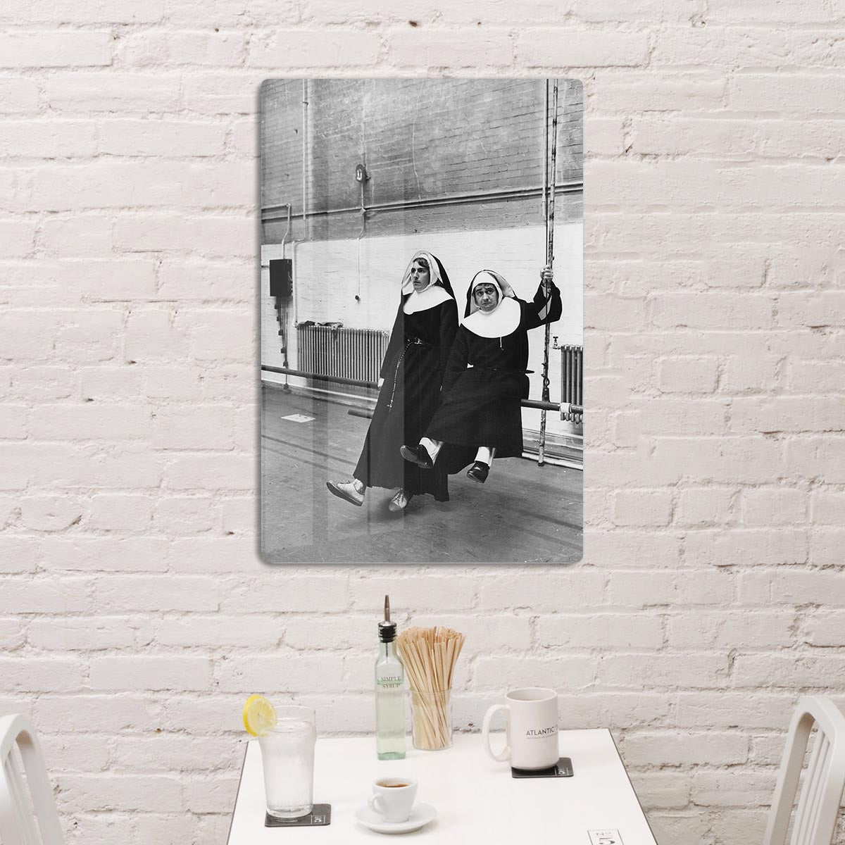 Peter Cook and Dudley Moore dressed as nuns HD Metal Print