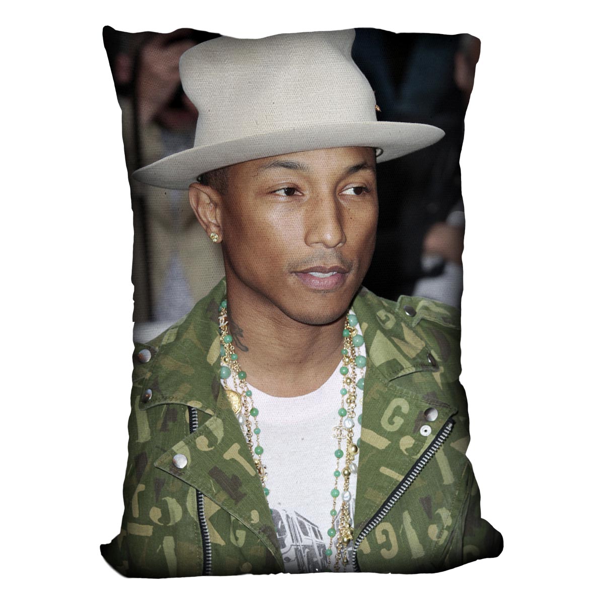Pharrell Williams in a hat Cushion