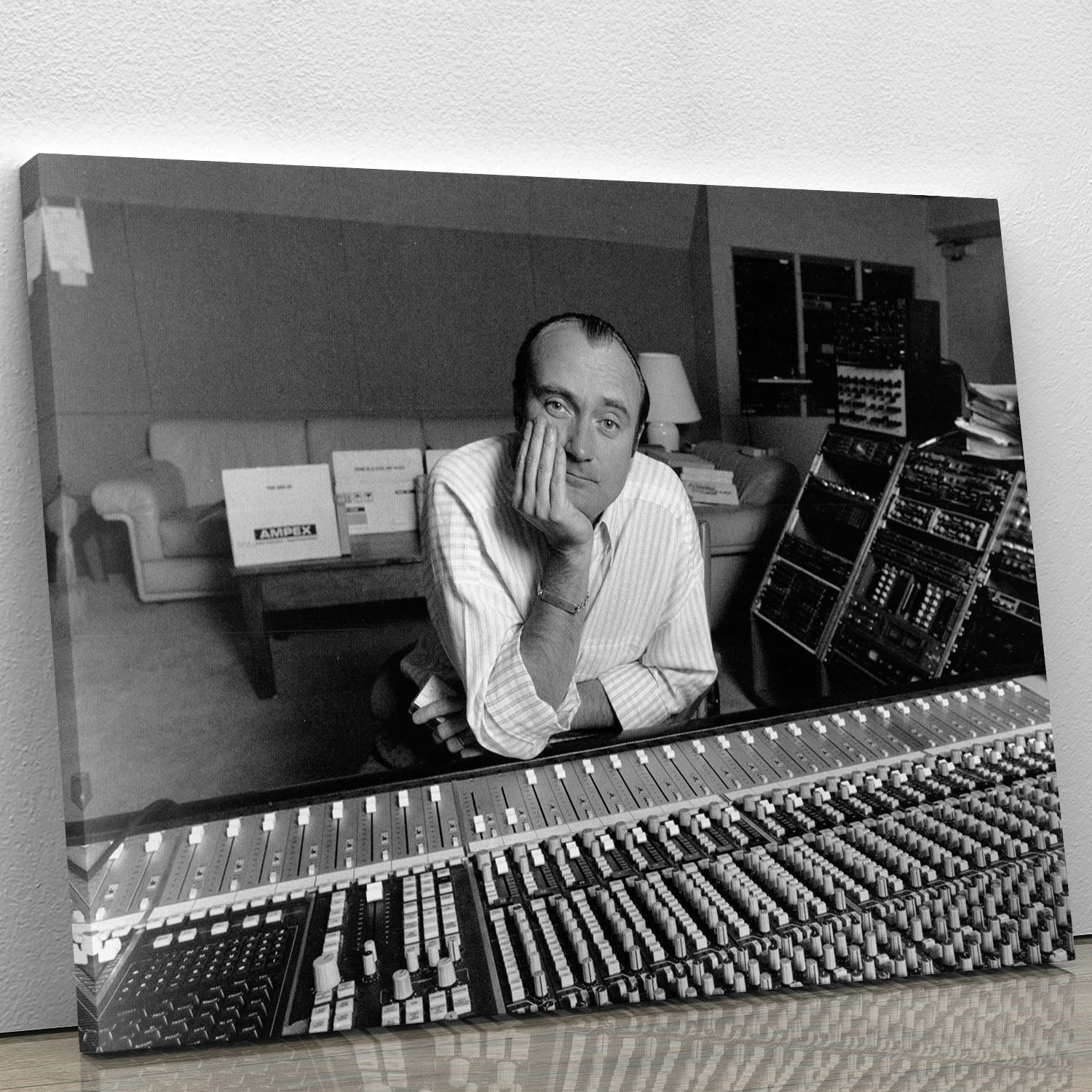 Phil Collins in the studio Canvas Print or Poster - Canvas Art Rocks - 1