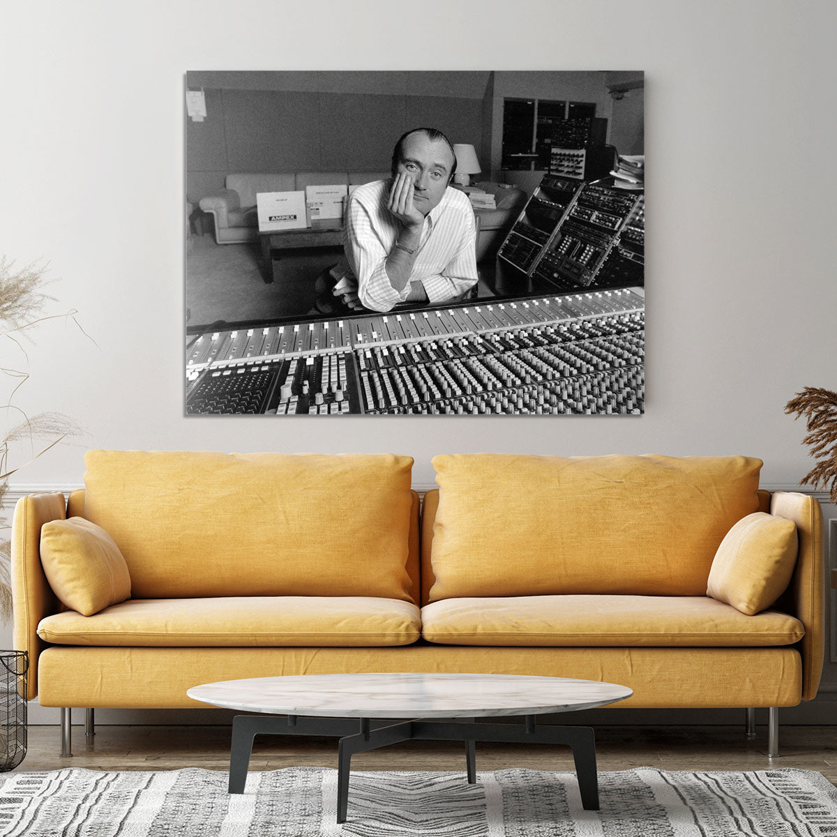 Phil Collins in the studio Canvas Print or Poster - Canvas Art Rocks - 4