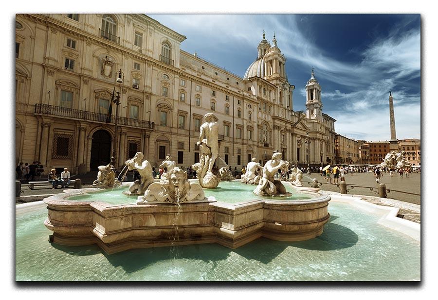 Piazza Navona Rome Canvas Print or Poster  - Canvas Art Rocks - 1
