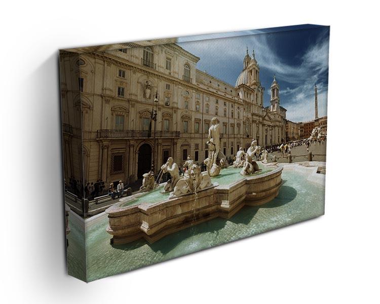 Piazza Navona Rome Canvas Print or Poster - Canvas Art Rocks - 3