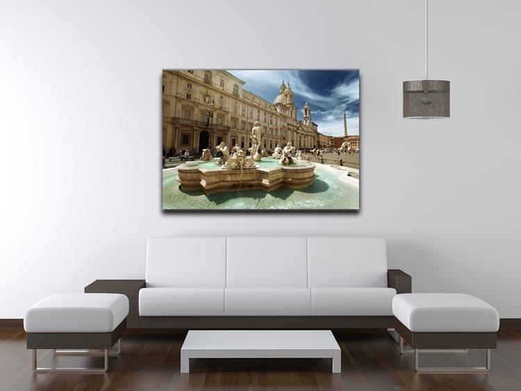 Piazza Navona Rome Canvas Print or Poster - Canvas Art Rocks - 4