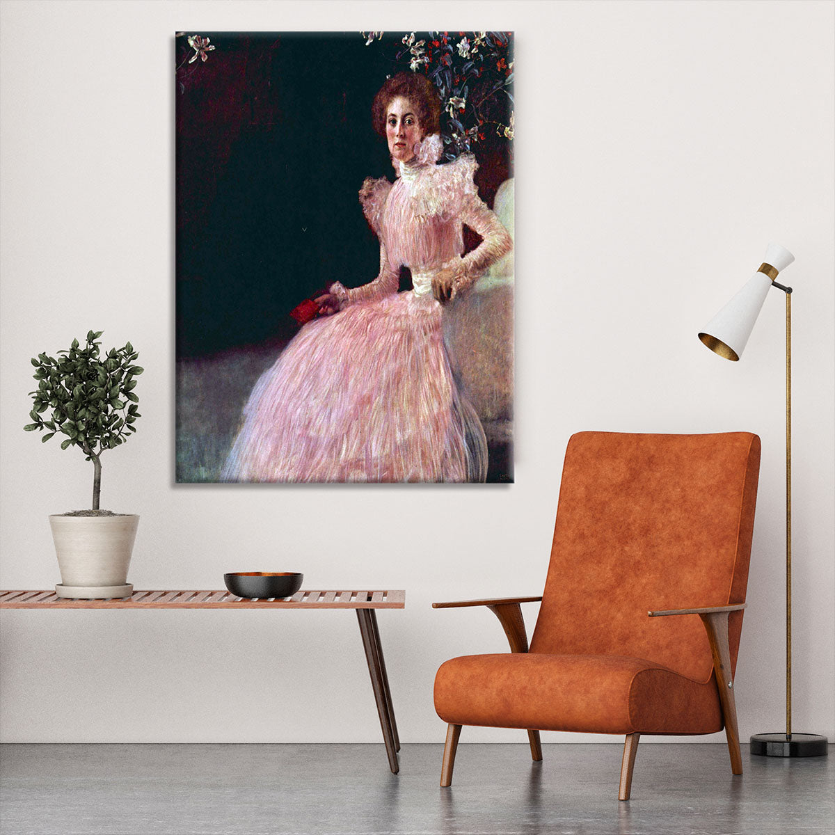 Picture of Sonja Knips by Klimt Canvas Print or Poster - Canvas Art Rocks - 6