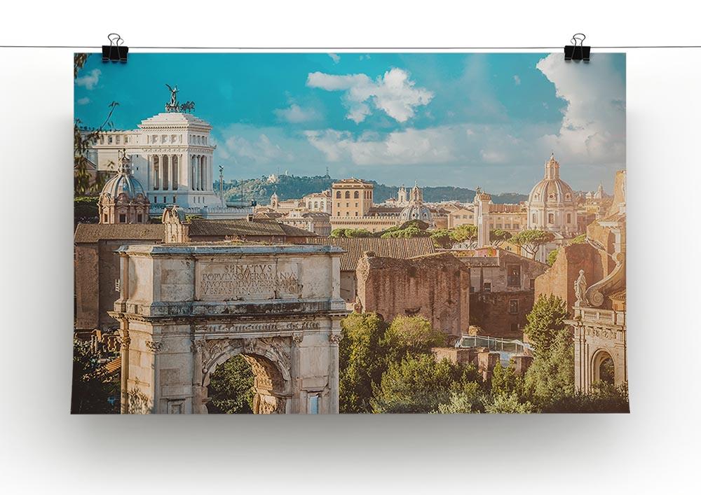 Picturesque View of the Roman Forum Canvas Print or Poster - Canvas Art Rocks - 2