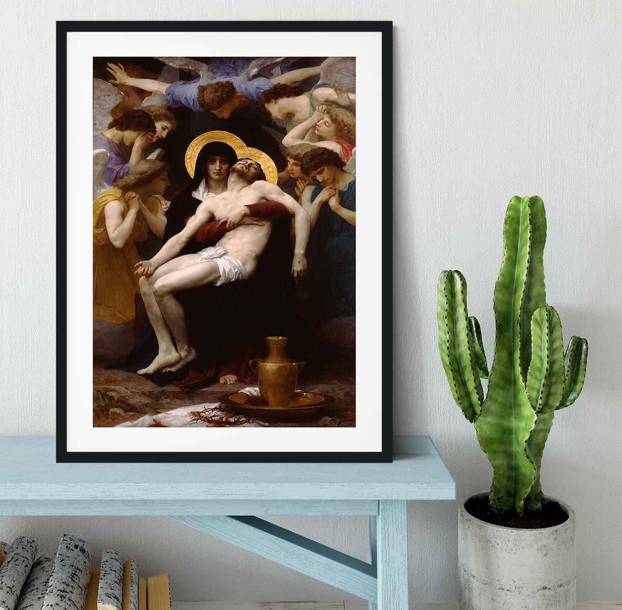 Pieta By Bouguereau Framed Print - Canvas Art Rocks - 1
