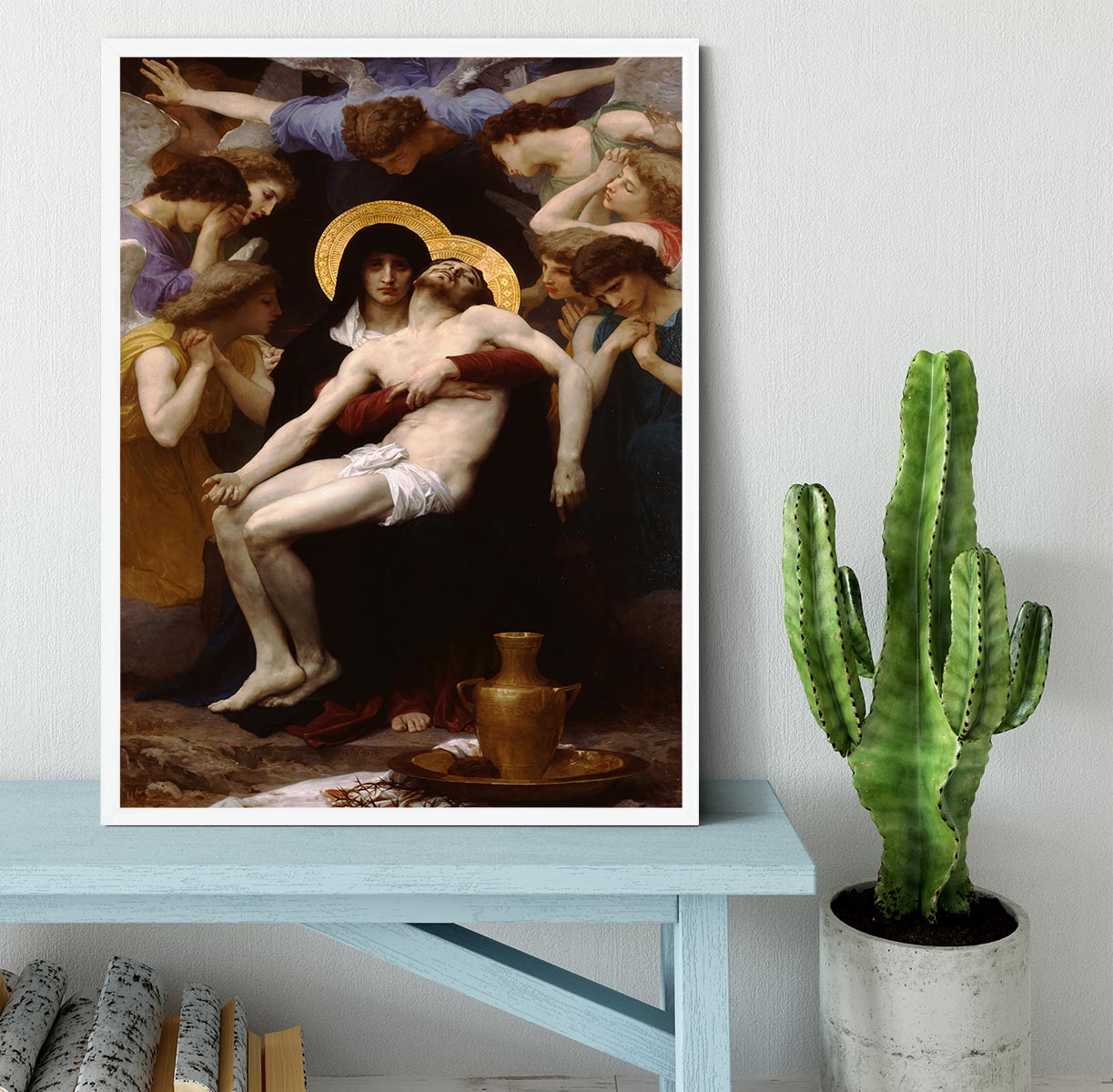 Pieta By Bouguereau Framed Print - Canvas Art Rocks -6