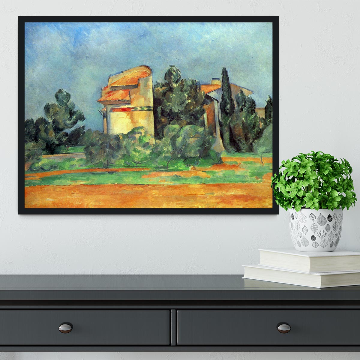 Pigeonry in Bellvue by Cezanne Framed Print - Canvas Art Rocks - 2