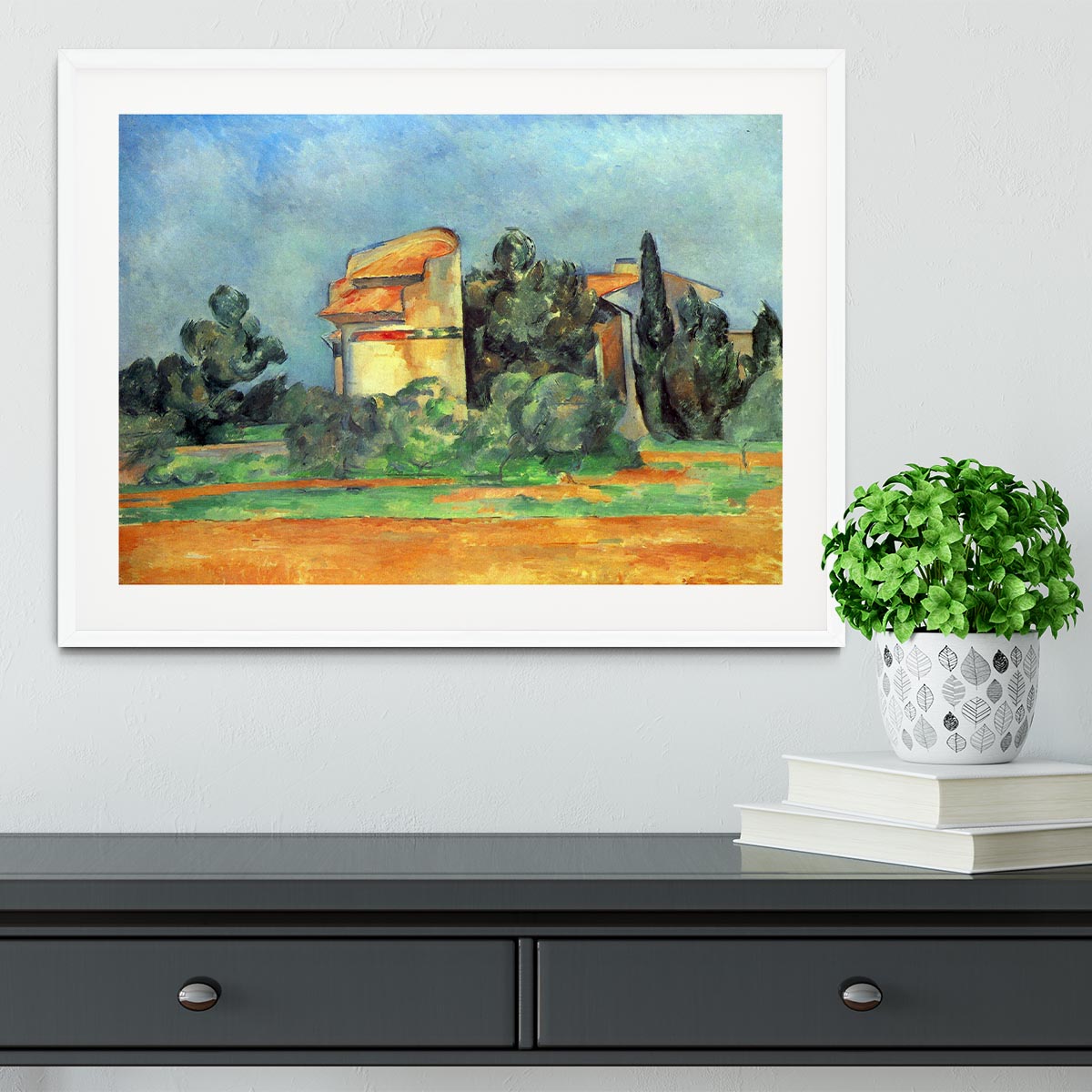 Pigeonry in Bellvue by Cezanne Framed Print - Canvas Art Rocks - 5