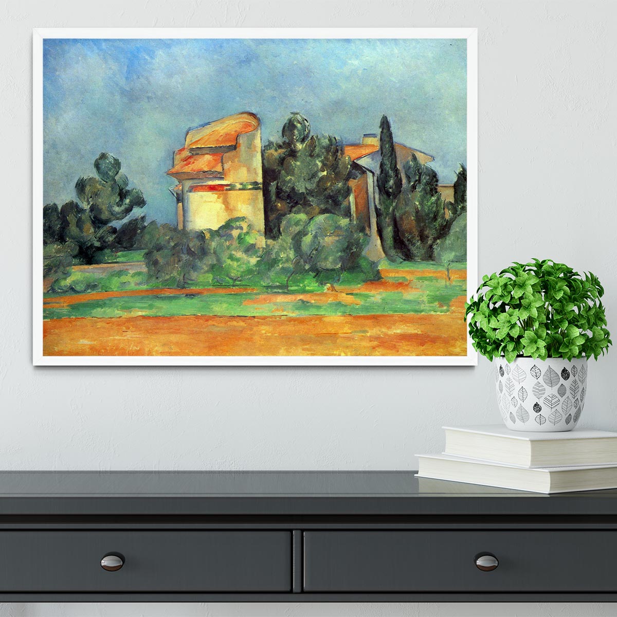 Pigeonry in Bellvue by Cezanne Framed Print - Canvas Art Rocks -6