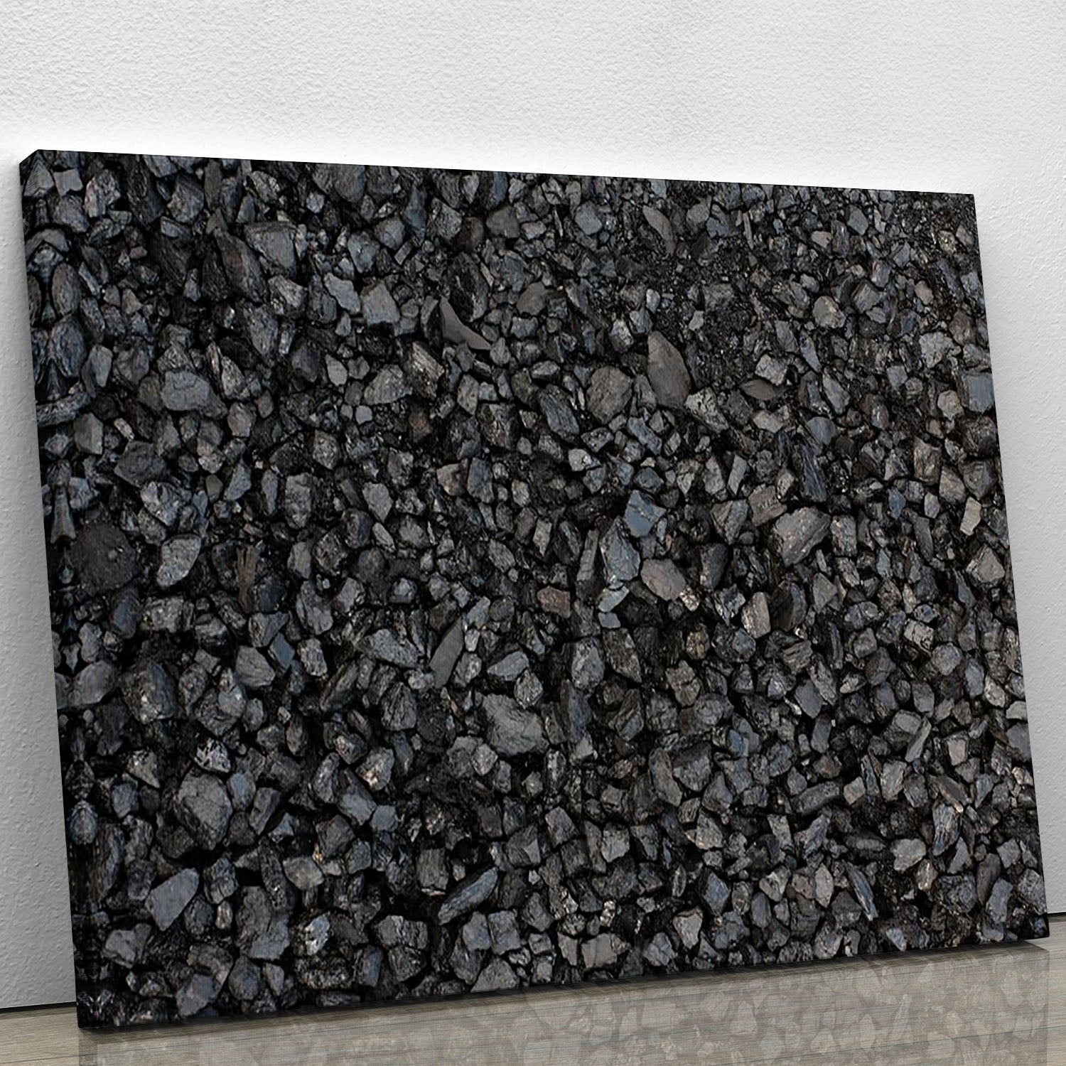 Pile of coal texture Canvas Print or Poster - Canvas Art Rocks - 1