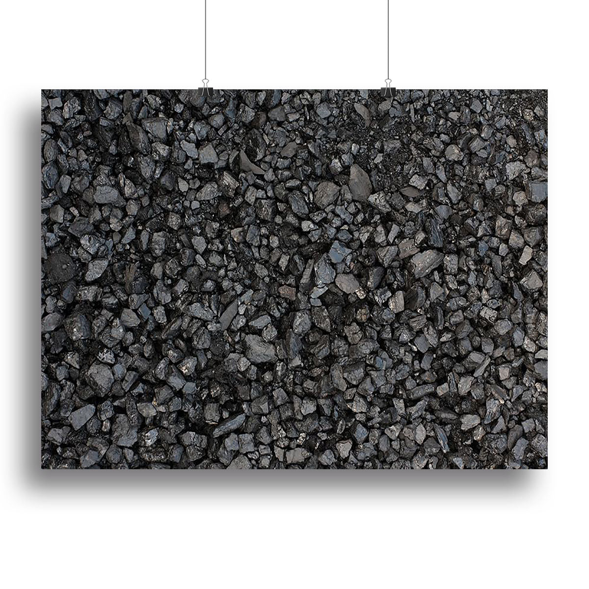 Pile of coal texture Canvas Print or Poster - Canvas Art Rocks - 2