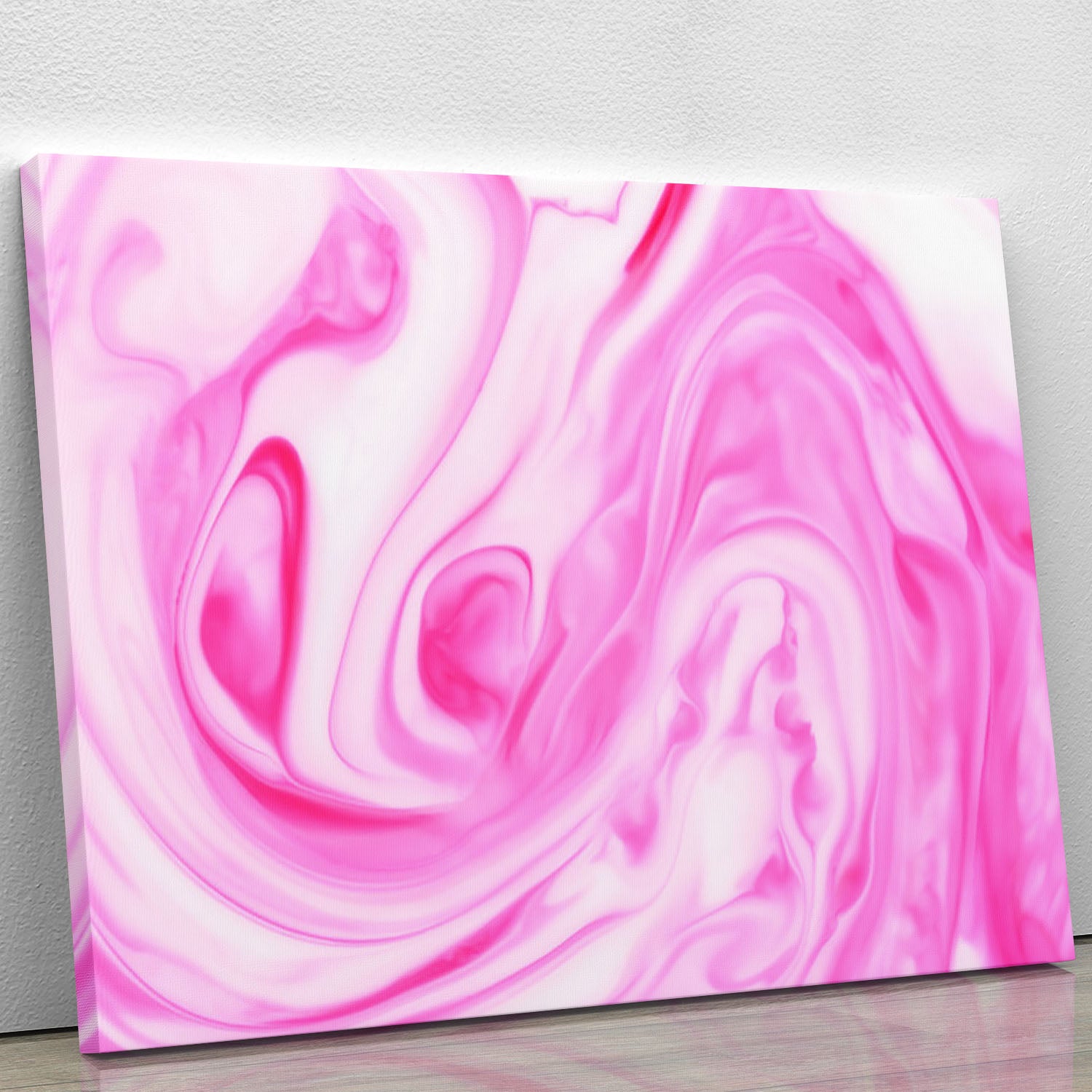 Pink Abstract Swirl Canvas Print or Poster - Canvas Art Rocks - 1