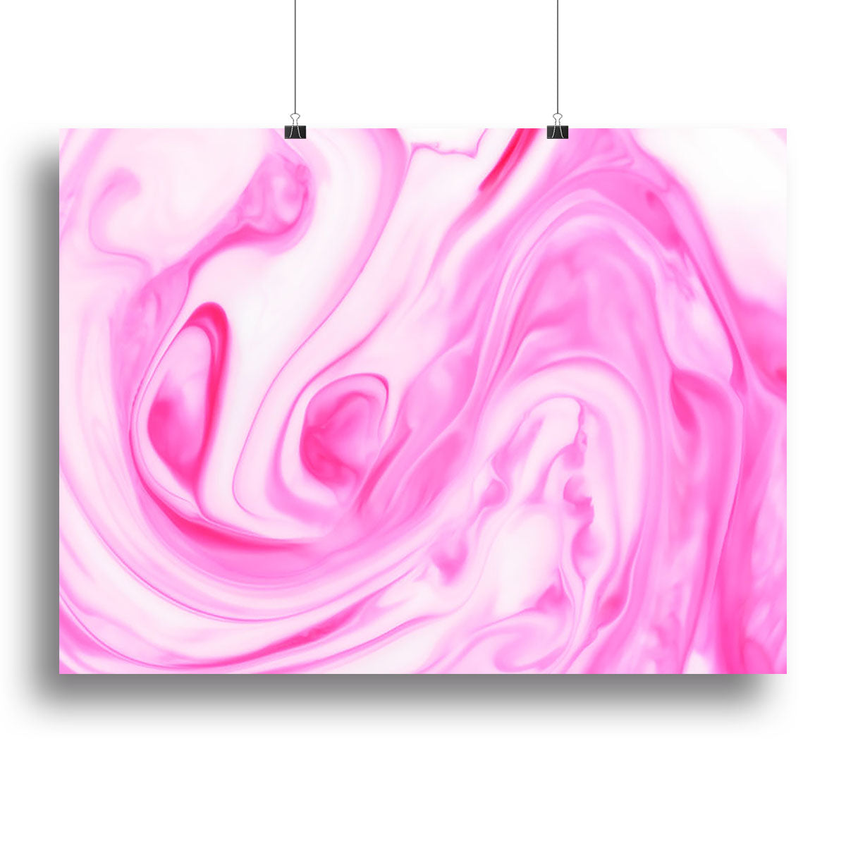 Pink Abstract Swirl Canvas Print or Poster - Canvas Art Rocks - 2