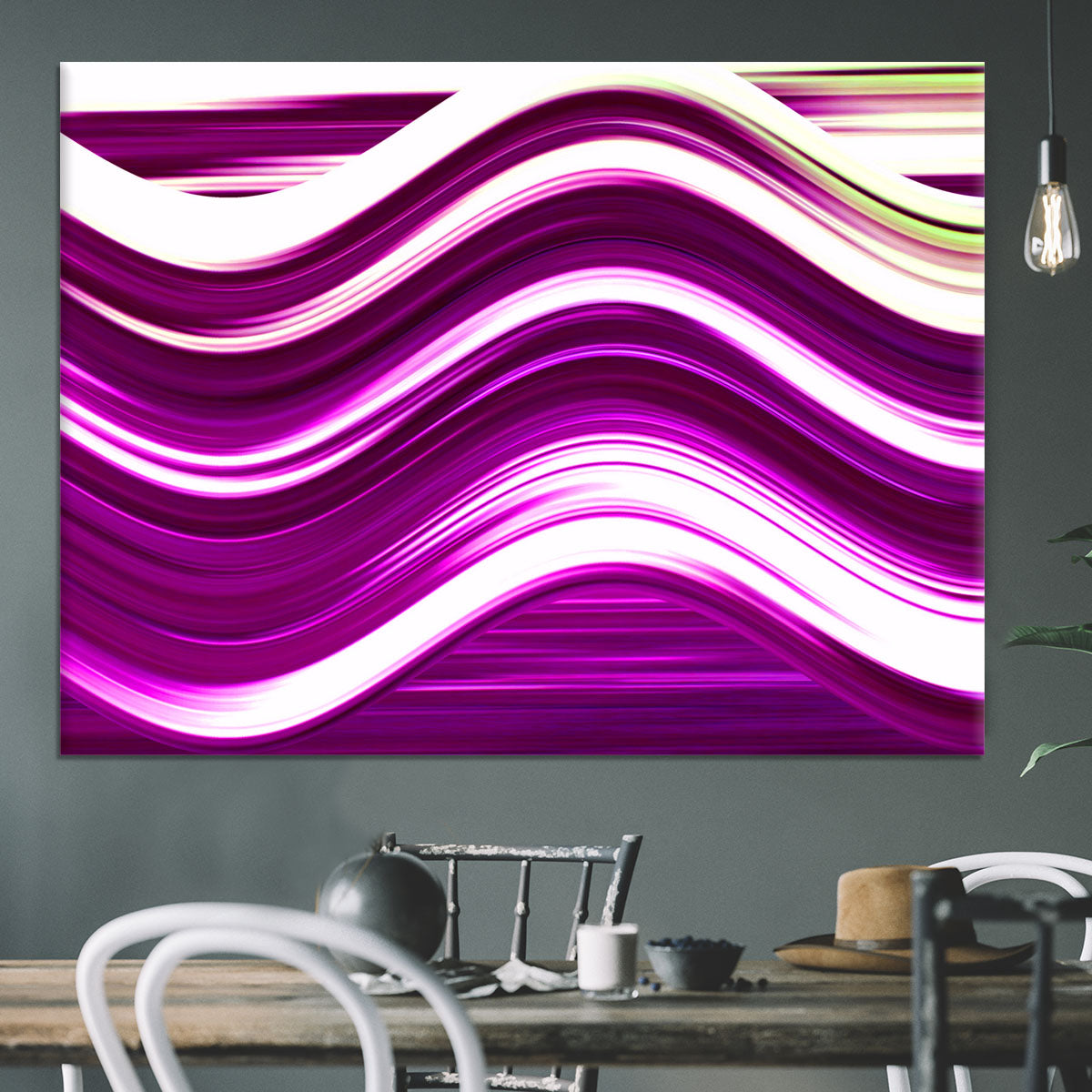 Pink Wave Canvas Print or Poster - Canvas Art Rocks - 3