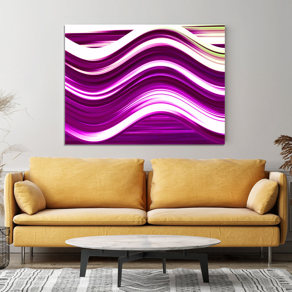 Pink Wave Canvas Print or Poster - Canvas Art Rocks - 4