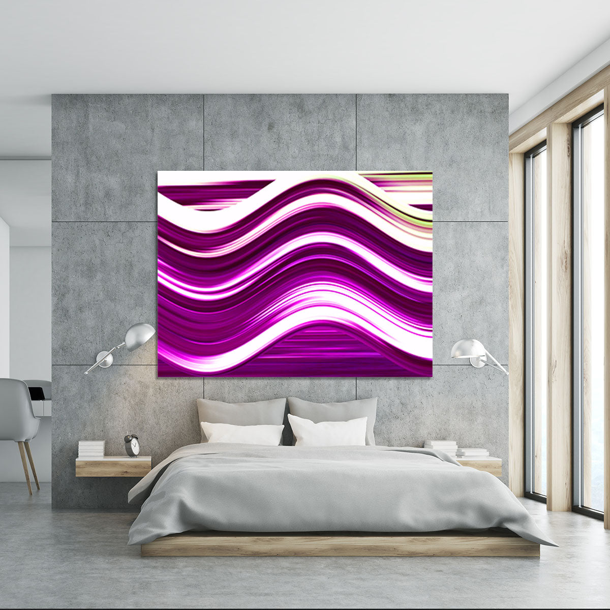Pink Wave Canvas Print or Poster - Canvas Art Rocks - 5