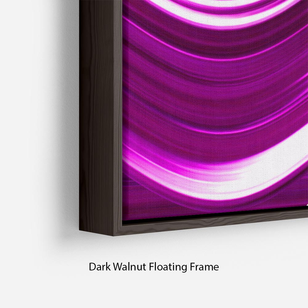 Pink Wave Floating Frame Canvas - Canvas Art Rocks - 6