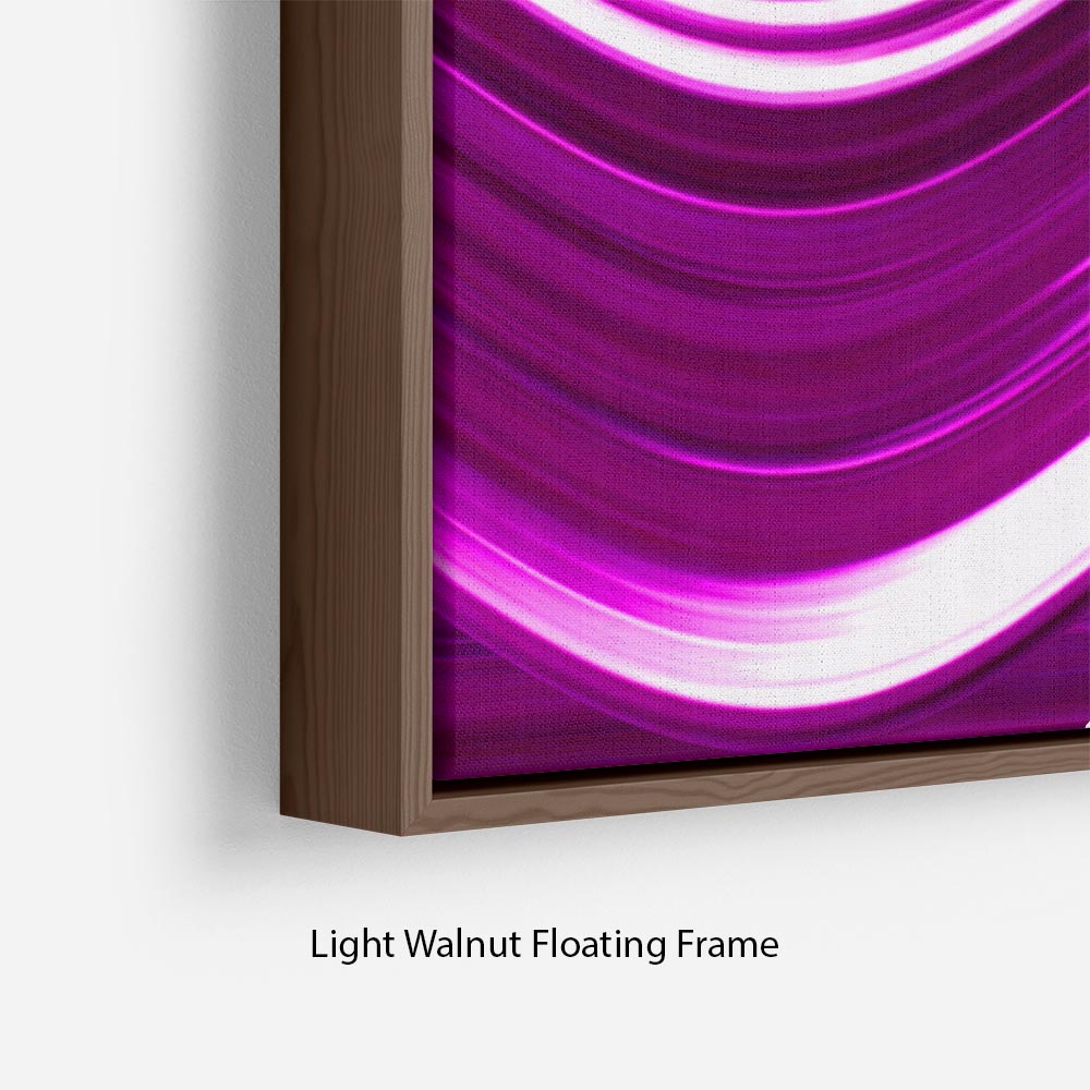 Pink Wave Floating Frame Canvas - Canvas Art Rocks - 8