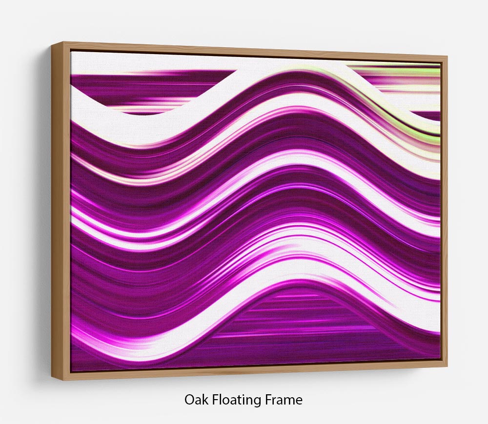 Pink Wave Floating Frame Canvas - Canvas Art Rocks - 9