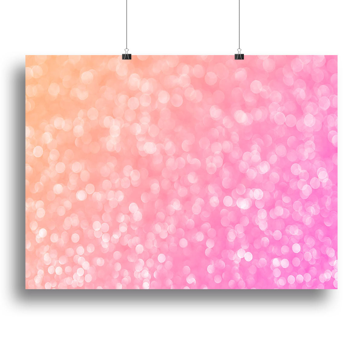 Pink glitter christmas abstract Canvas Print or Poster - Canvas Art Rocks - 2