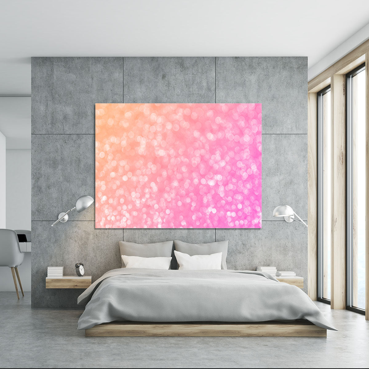 Pink glitter christmas abstract Canvas Print or Poster - Canvas Art Rocks - 5