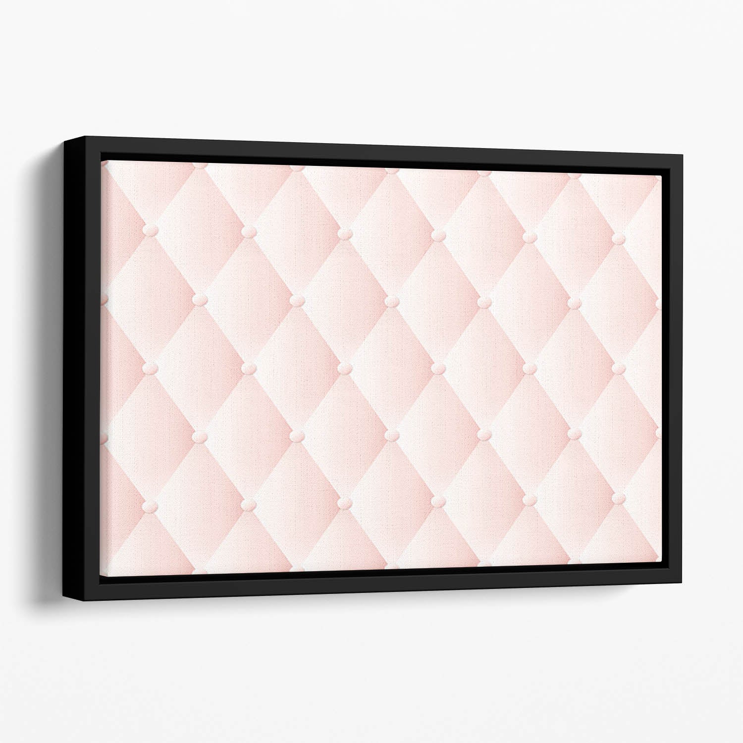 Pink upholstery vector abstract Floating Framed Canvas