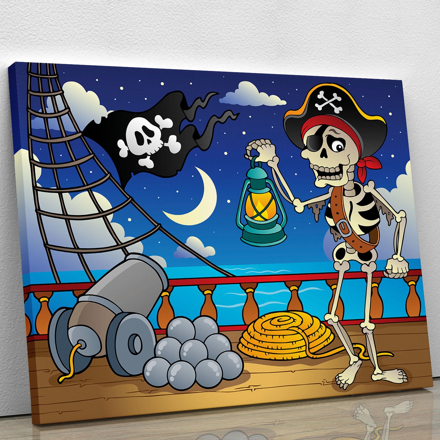 Pirate ship deck theme 6 Canvas Print or Poster - Canvas Art Rocks - 1