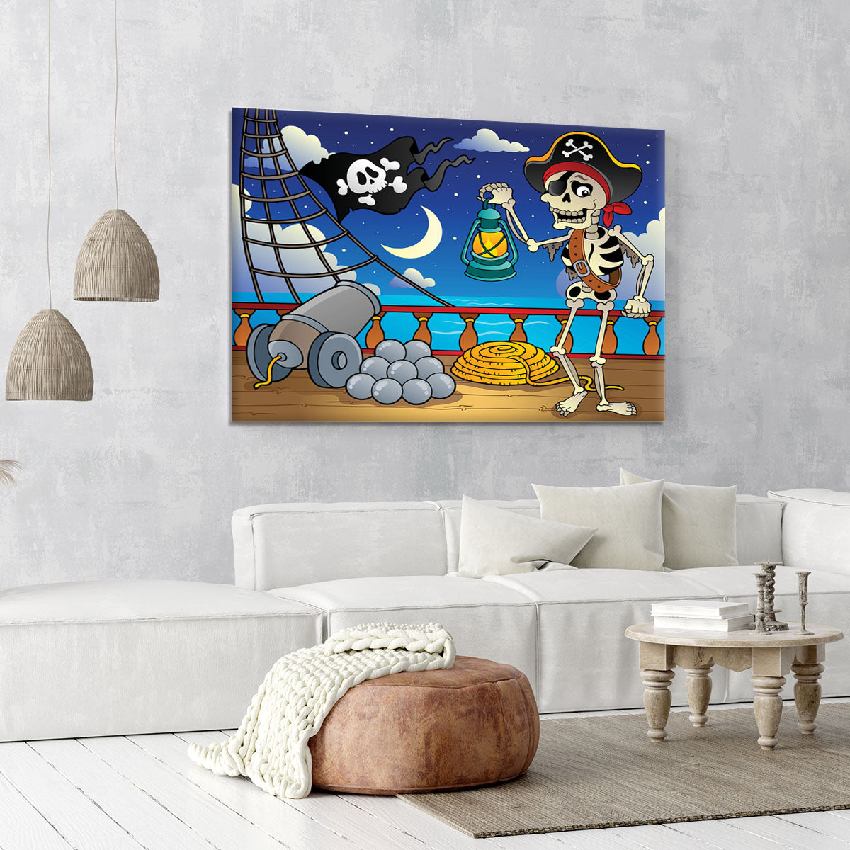 Pirate ship deck theme 6 Canvas Print or Poster - Canvas Art Rocks - 6