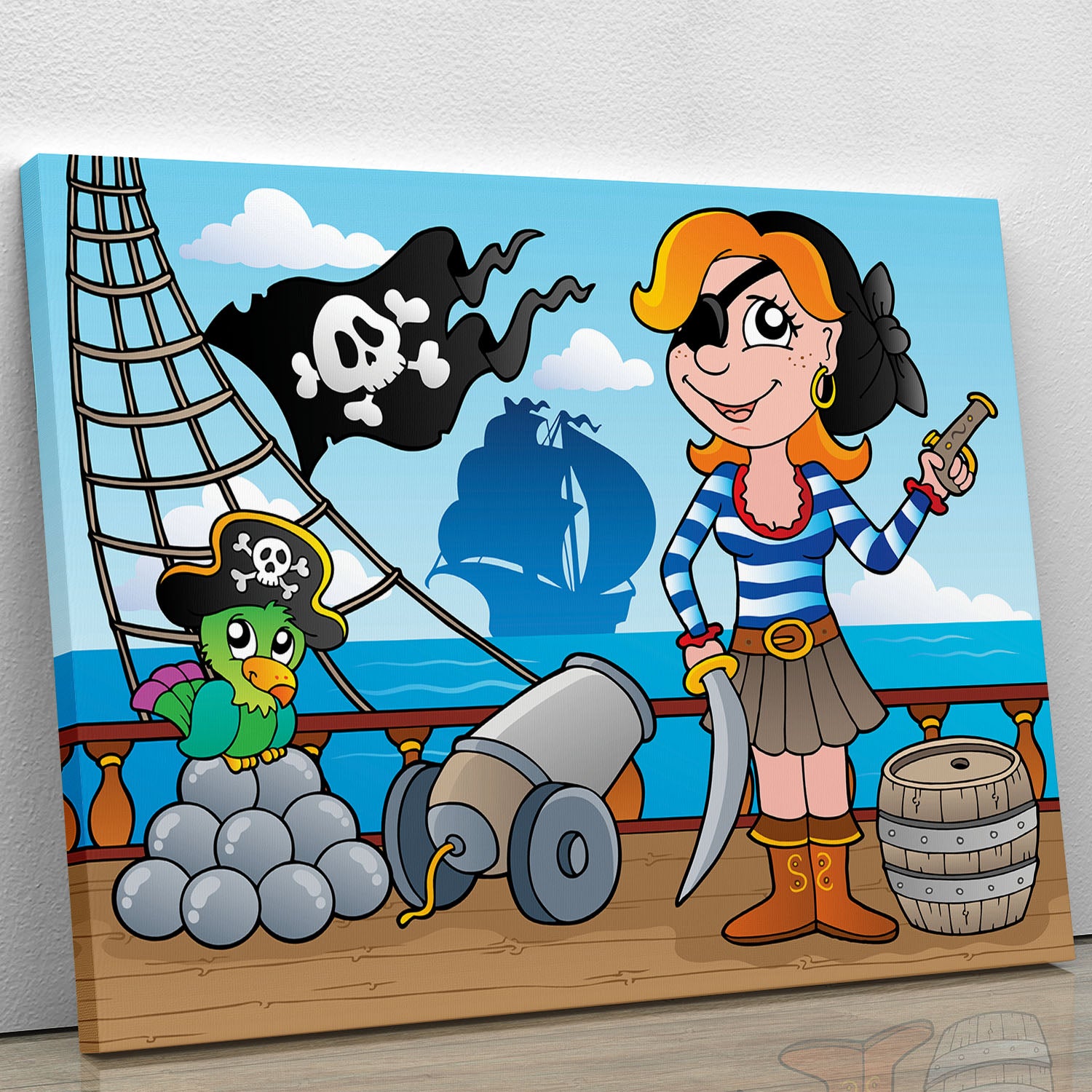 Pirate ship deck theme 8 Canvas Print or Poster - Canvas Art Rocks - 1