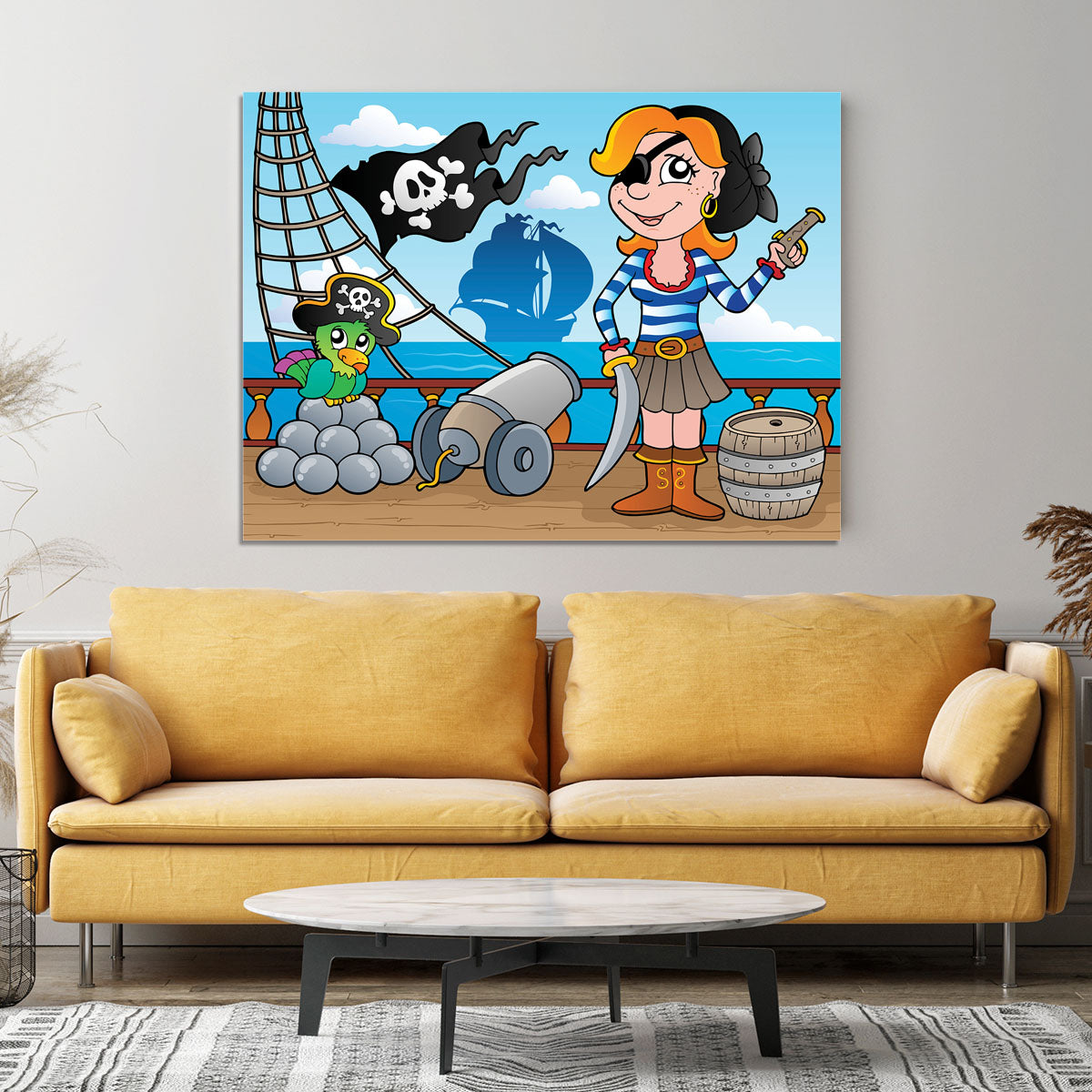 Pirate ship deck theme 8 Canvas Print or Poster - Canvas Art Rocks - 4