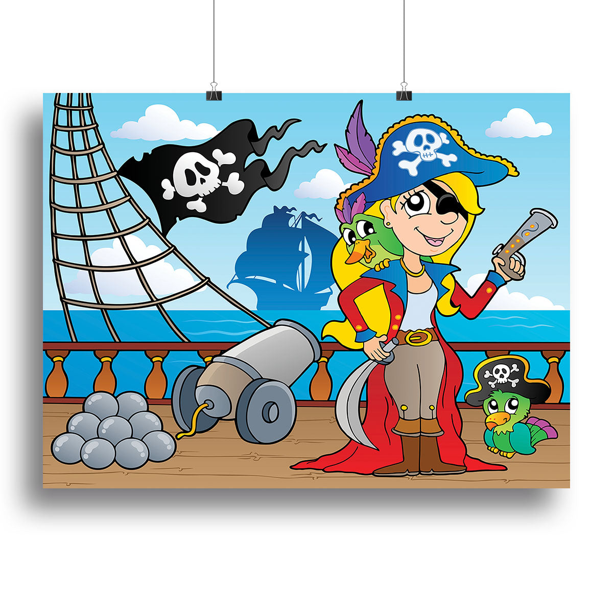Pirate ship deck theme 9 Canvas Print or Poster - Canvas Art Rocks - 2