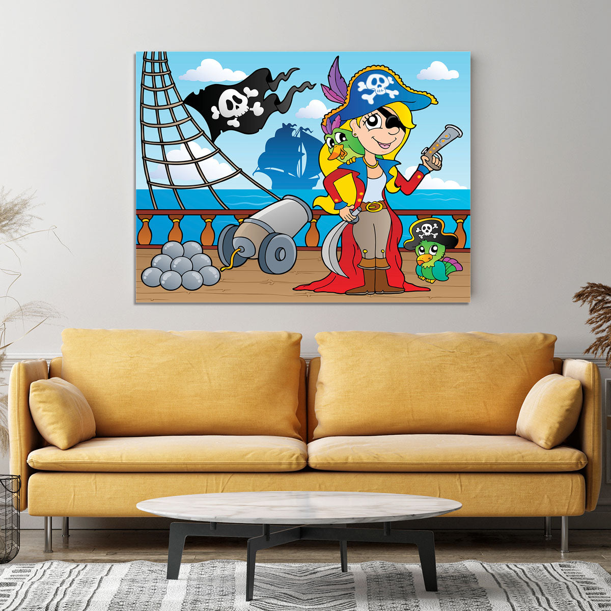 Pirate ship deck theme 9 Canvas Print or Poster - Canvas Art Rocks - 4