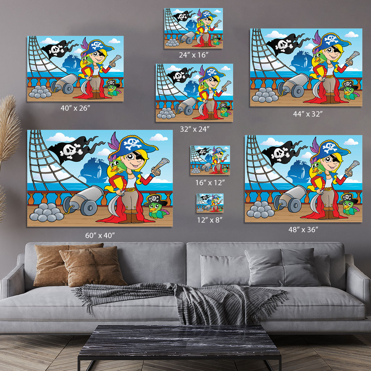 Pirate ship deck theme 9 Canvas Print or Poster - Canvas Art Rocks - 7
