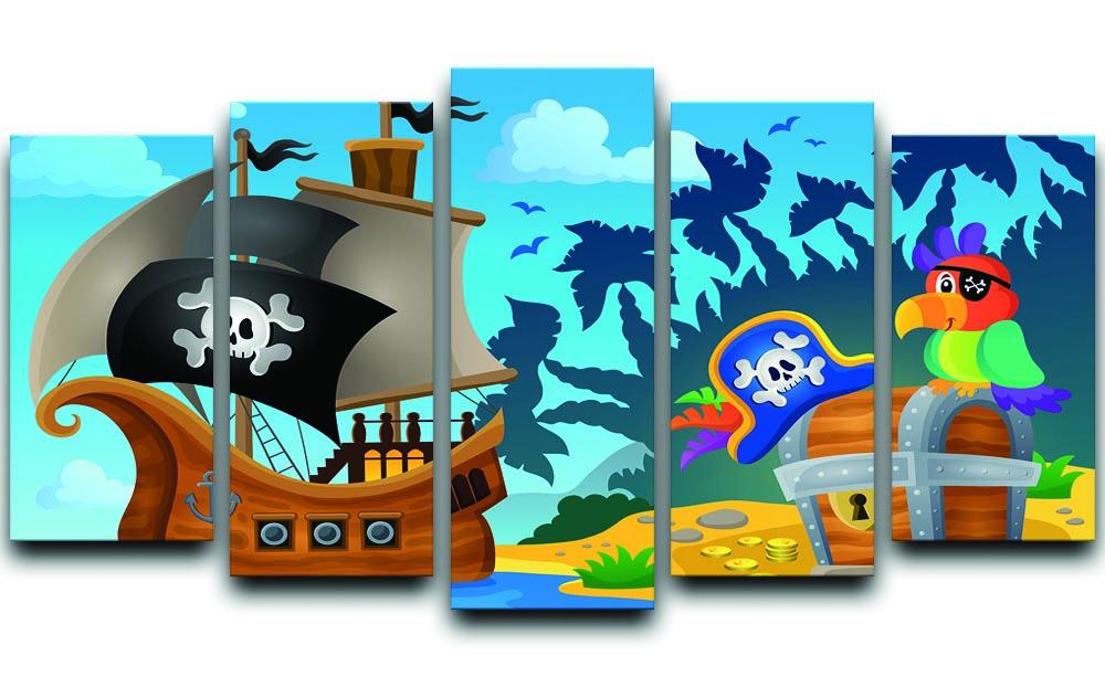 Pirate ship topic image 6 5 Split Panel Canvas  - Canvas Art Rocks - 1