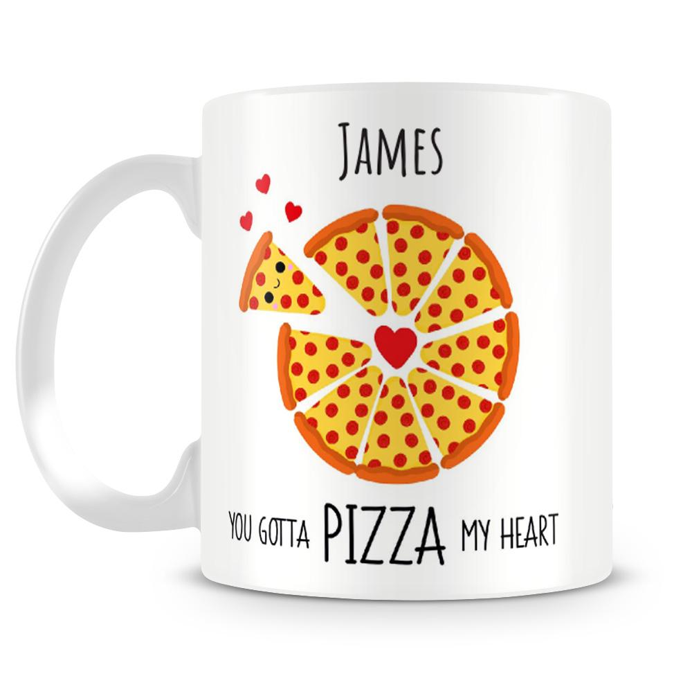 Pizza My Heart Personalised Mug
