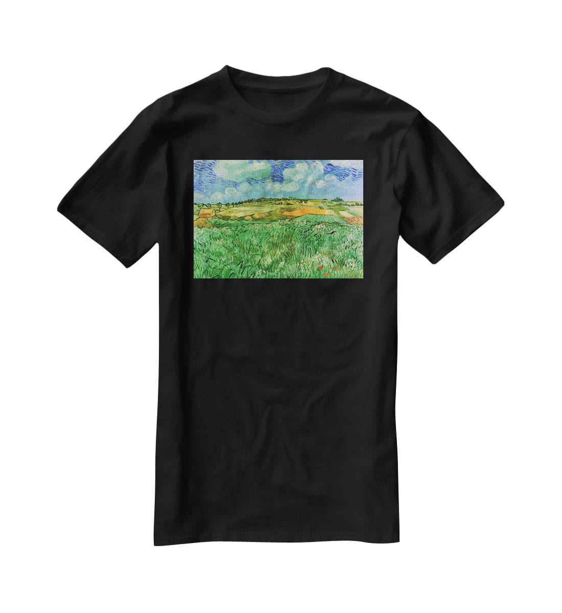 Plain Near Auvers by Van Gogh T-Shirt - Canvas Art Rocks - 1