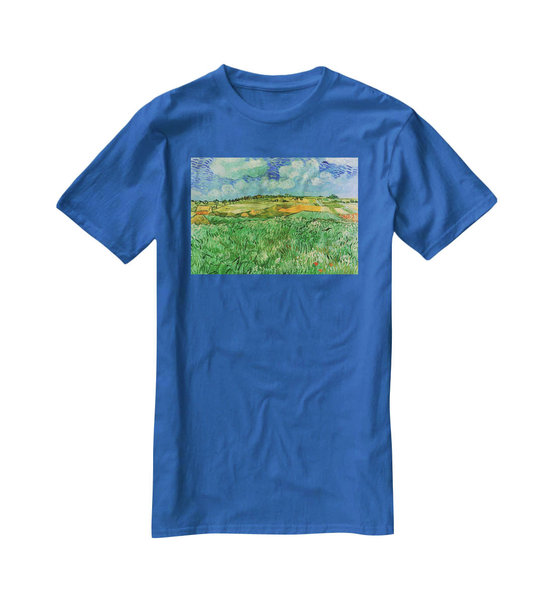 Plain Near Auvers by Van Gogh T-Shirt - Canvas Art Rocks - 2