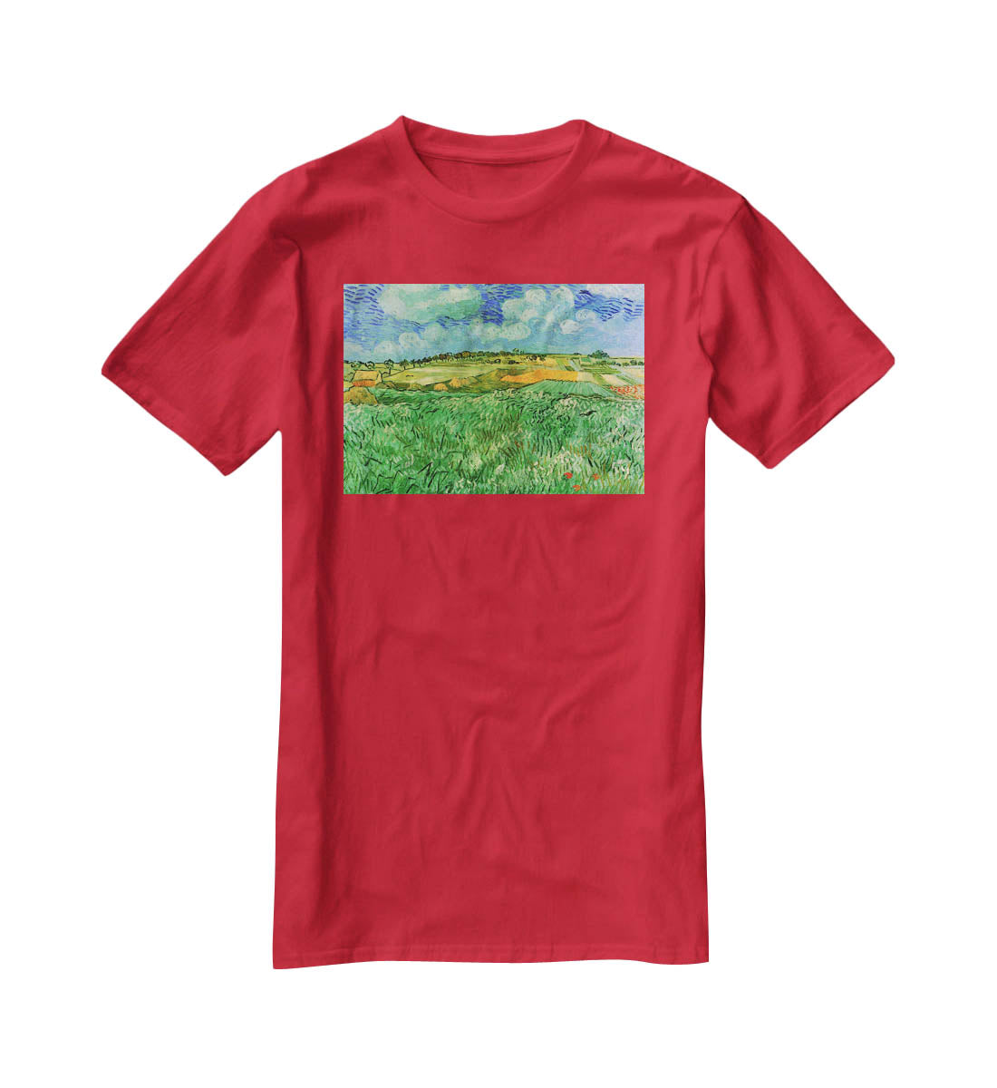 Plain Near Auvers by Van Gogh T-Shirt - Canvas Art Rocks - 4