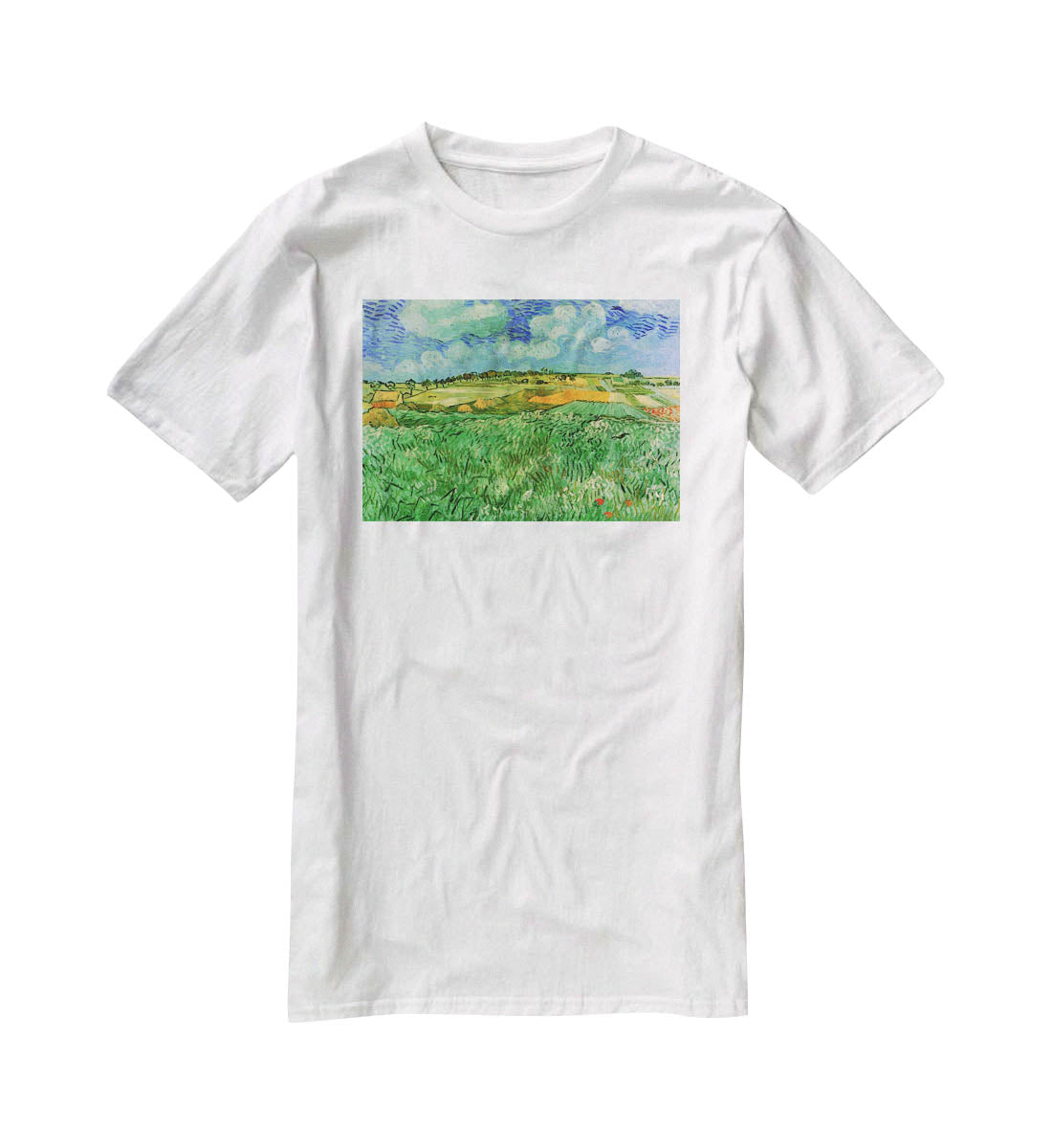 Plain Near Auvers by Van Gogh T-Shirt - Canvas Art Rocks - 5