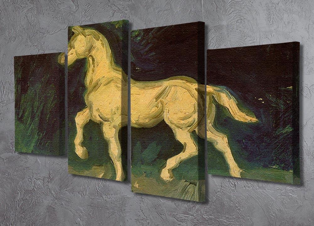 Plaster Statuette of a Horse by Van Gogh 4 Split Panel Canvas - Canvas Art Rocks - 2