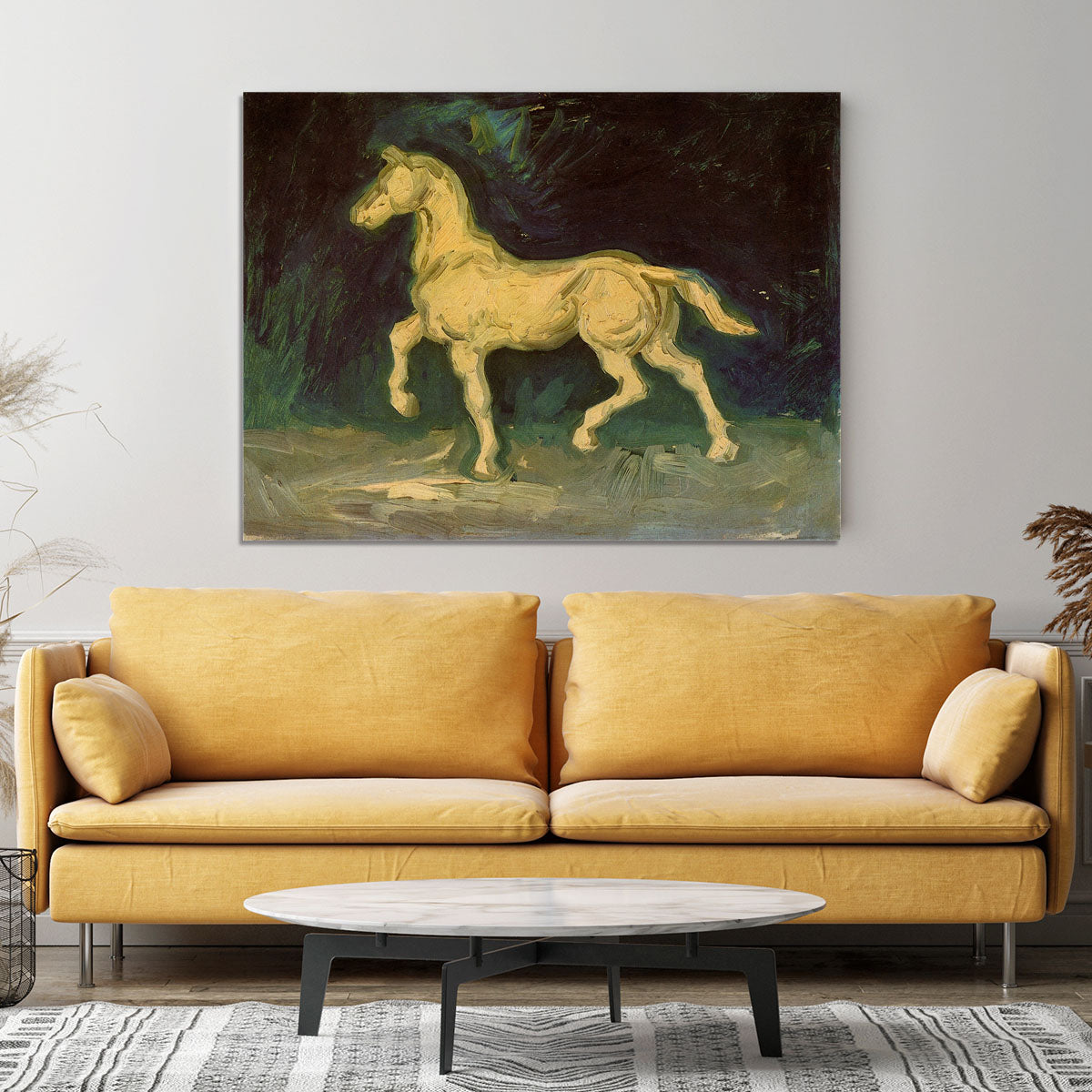 Plaster Statuette of a Horse by Van Gogh Canvas Print or Poster - Canvas Art Rocks - 4