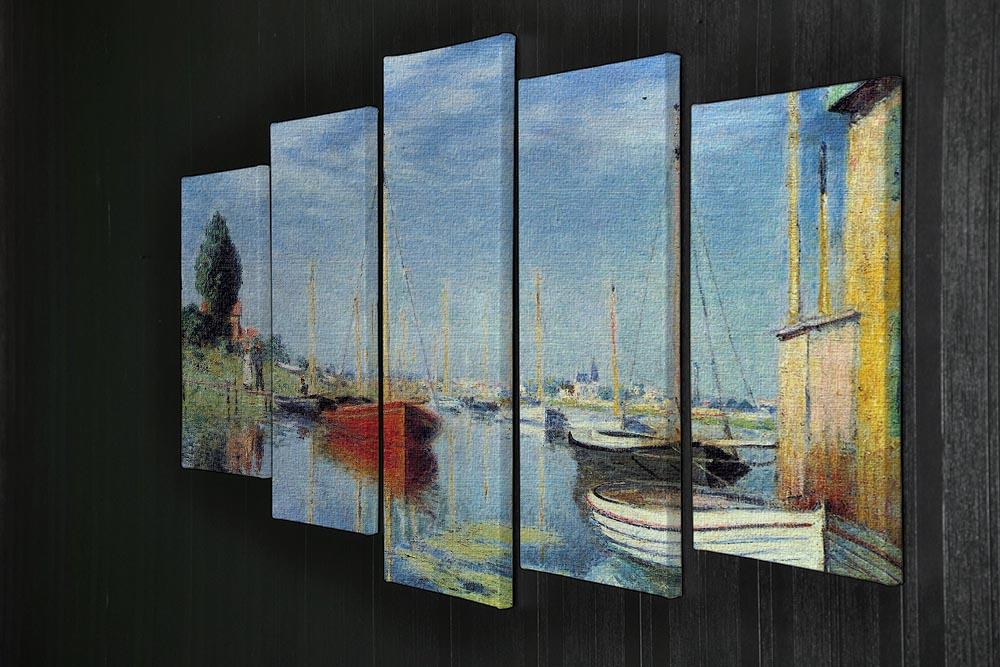 Pleasure Boats at Argenteuil by Monet 5 Split Panel Canvas - Canvas Art Rocks - 2