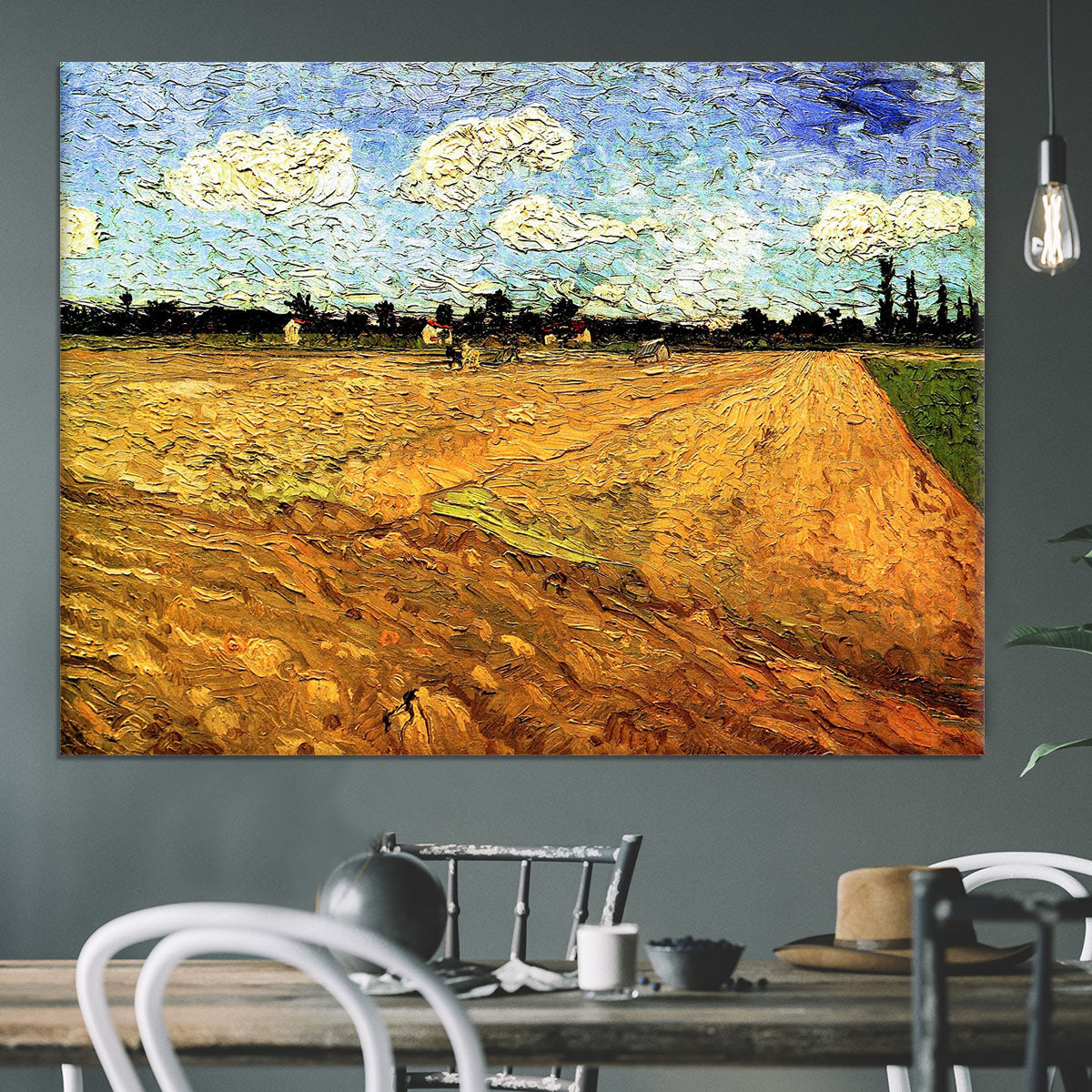 Ploughed Field by Van Gogh Canvas Print or Poster - Canvas Art Rocks - 3
